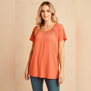 🧡 Amazon Essentials Women’s Soft Knit T-Shirt – Size XXL 🧡